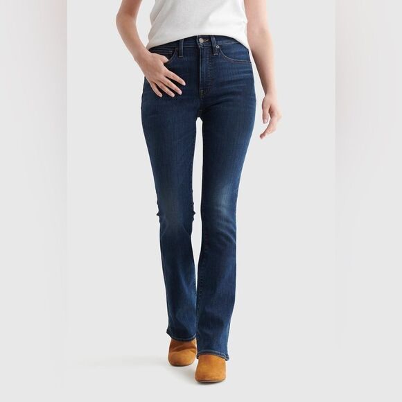 Lucky Brand Women's High Rise Jeans - Dark Blue - Picture 1 of 5